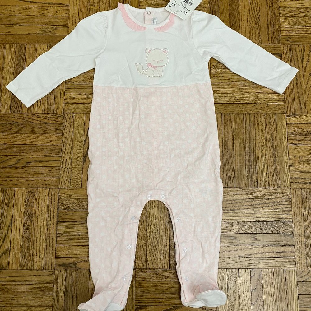 Mayoral baby toddler one piece playsuit, Cat, 12M
